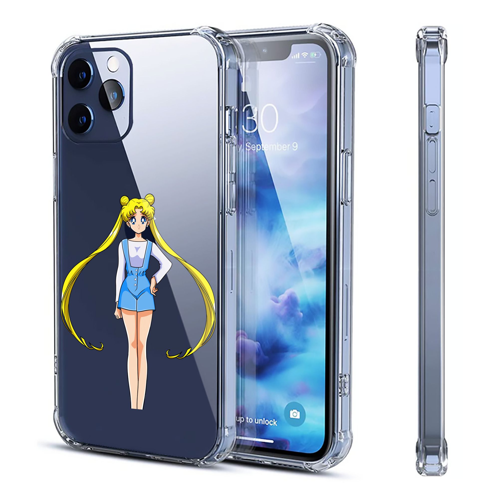 （画像用） 美少女戦士セーラームーン 愛野 美奈子 あいの みなこ Sailor Moon Aino Minako 【iPhone 12シリーズ対応】透明スマホケース（クリアソフトケース）